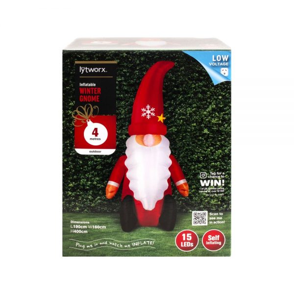 4m Christmas Gnome Inflatable - Image 2