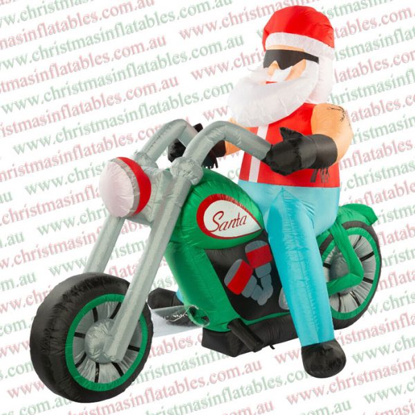 1.8m Santa Biker Airpower Christmas Inflatable