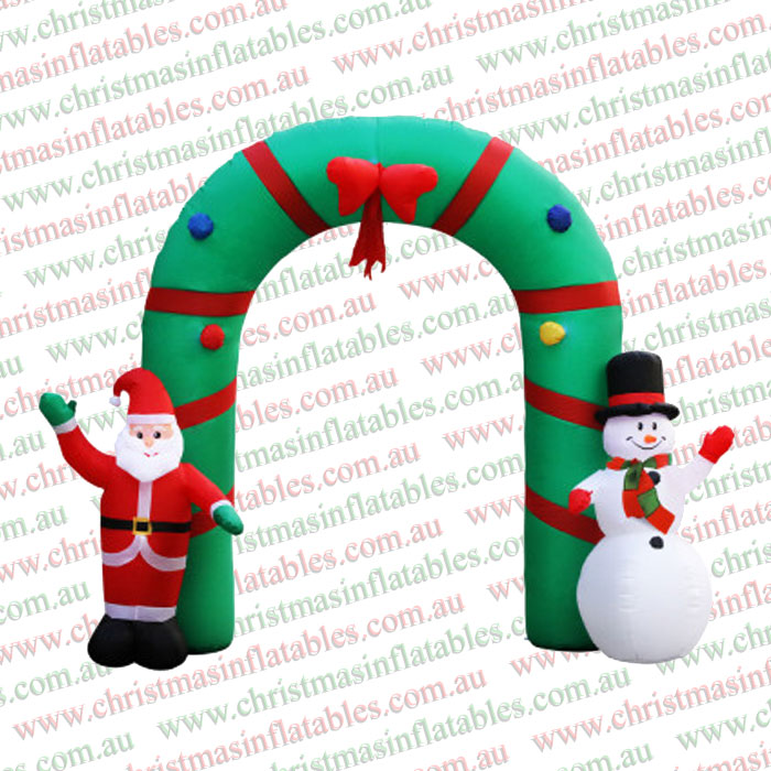 2.8M Giant Santa Snowman Archway