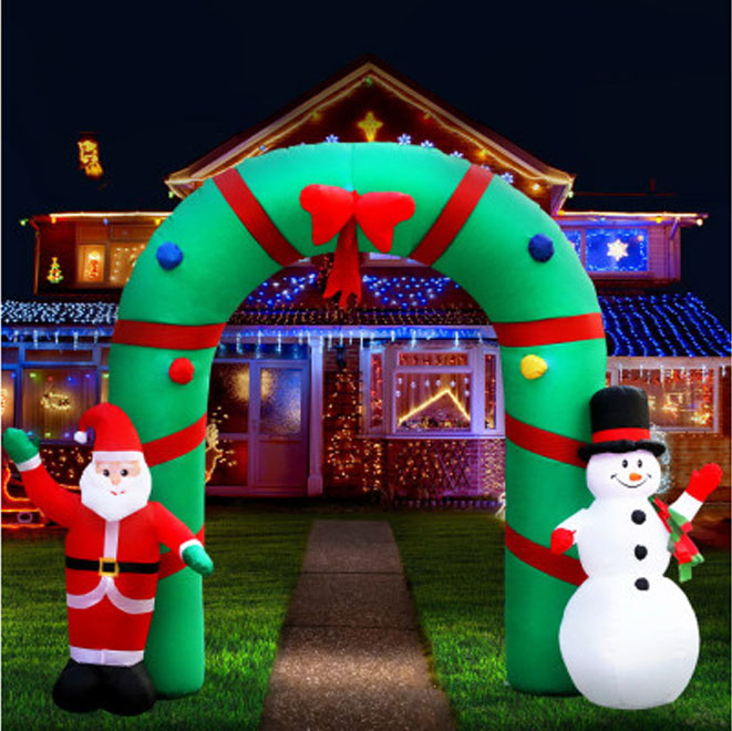 2.8M Giant Santa Snowman Archway - Image 6