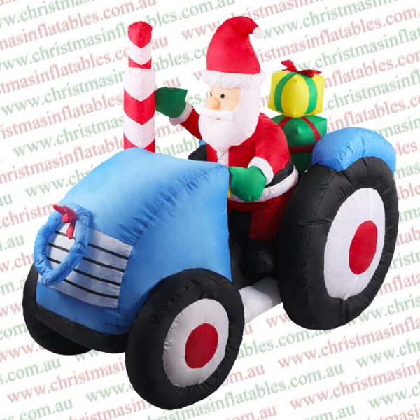 1.4m Tractor Santa Christmas Inflatable