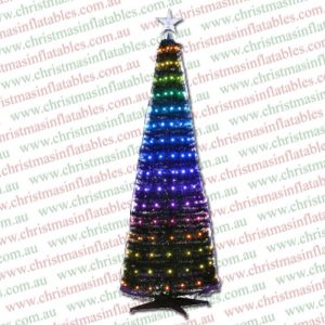 1.8M Optic Fibre Christmas Tree Multi Colour Lights 298 LEDs