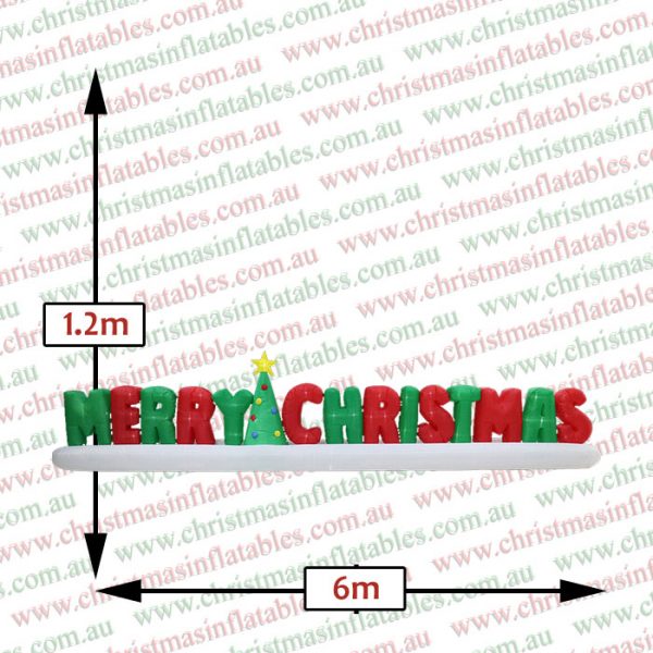 6m Merry Christmas Sign Christmas Inflatable - Image 2