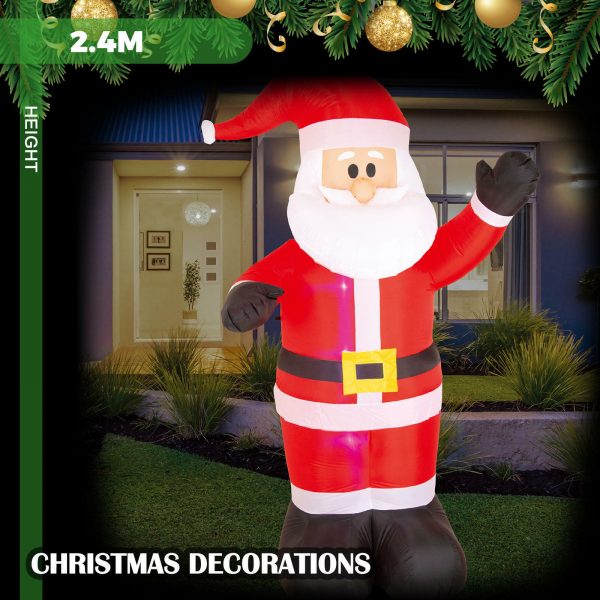 2.4m Santa Claus Christmas Inflatable - Image 3