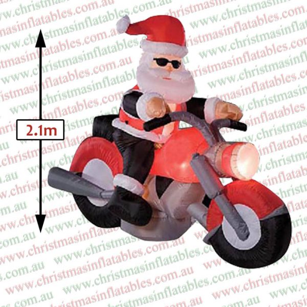 1.6m Santa & Motorbike Christmas Inflatable - Image 7