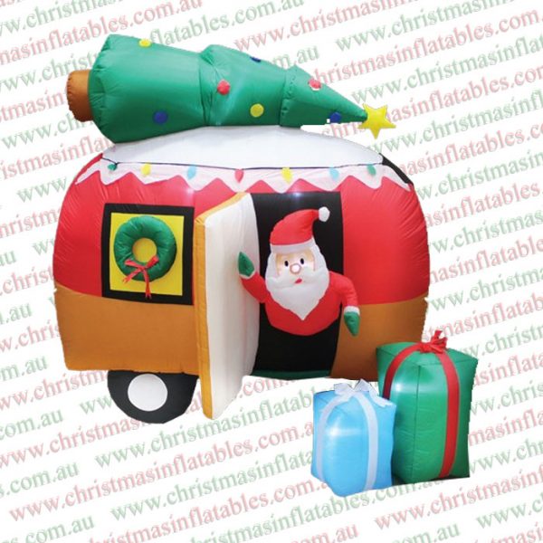 2m Caravan Christmas Santa on Holidays