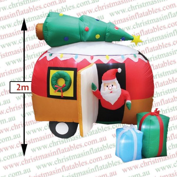 2m Caravan Christmas Santa on Holidays - Image 2