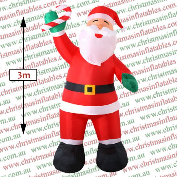 3m Santa Jingle Jollys Christmas Inflatable - Image 3