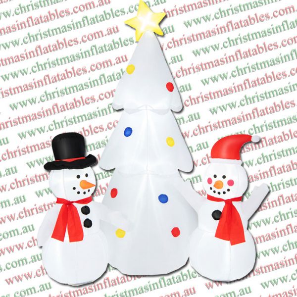 1.8m Snowman Family Tree Christmas Inflatable