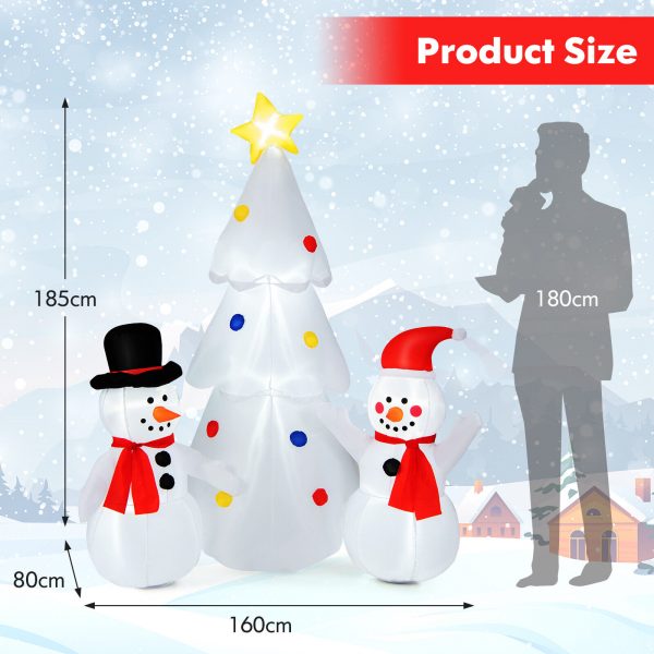 1.8m Snowman Family Tree Christmas Inflatable - Image 10