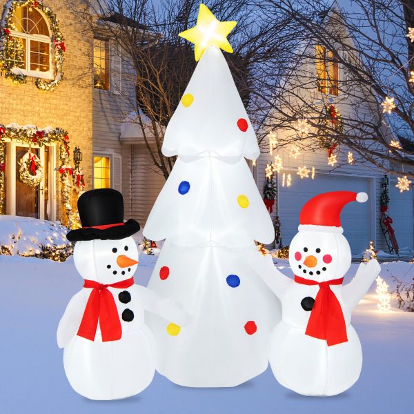 1.8m Snowman Family Tree Christmas Inflatable - Image 3