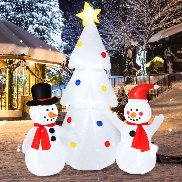 1.8m Snowman Family Tree Christmas Inflatable - Image 4