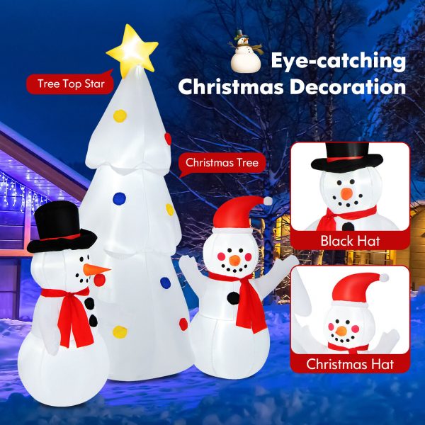 1.8m Snowman Family Tree Christmas Inflatable - Image 5