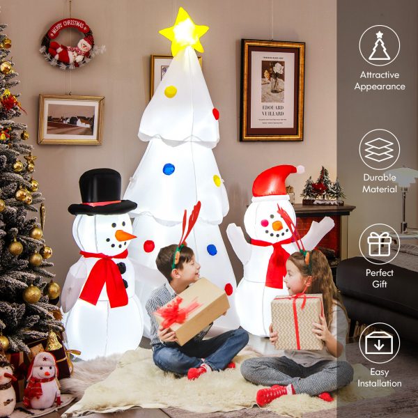 1.8m Snowman Family Tree Christmas Inflatable - Image 6