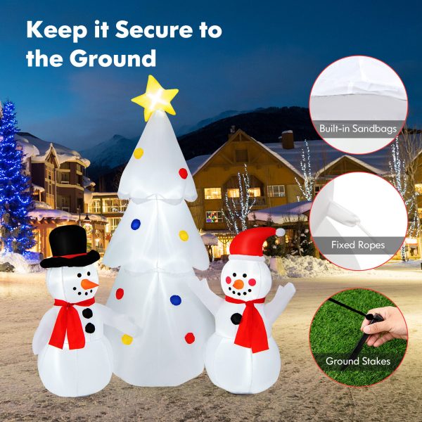 1.8m Snowman Family Tree Christmas Inflatable - Image 7