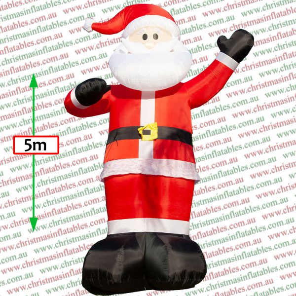 5M Tall Santa Claus Christmas Inflatable - Image 2