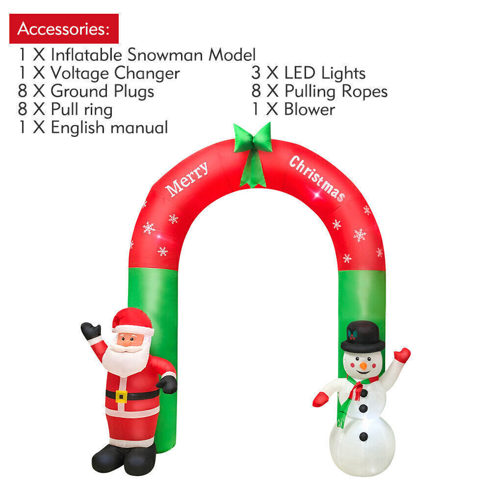 2.4m Merry Christmas Archway Inflatable - Image 6