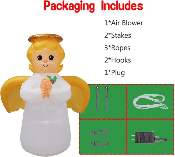 1.5m Christmas Angel Inflatable - Image 8