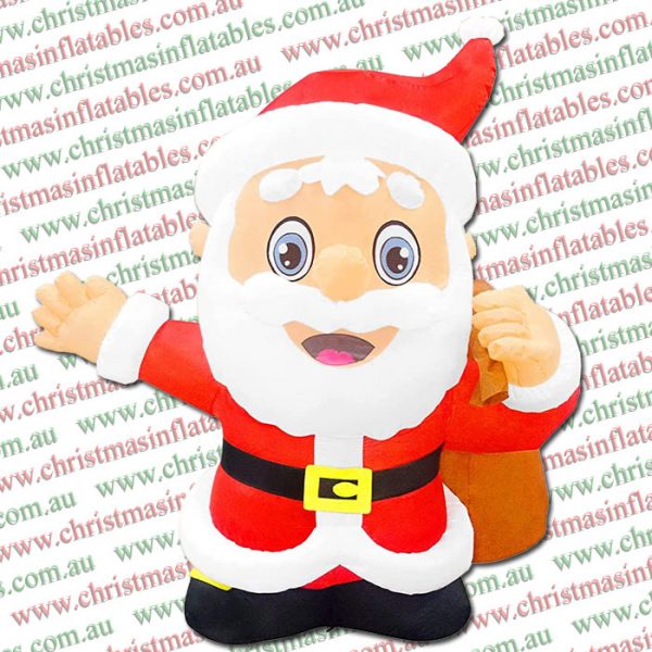 2m Large Body Santa with Huge Gift Bag Inflatable