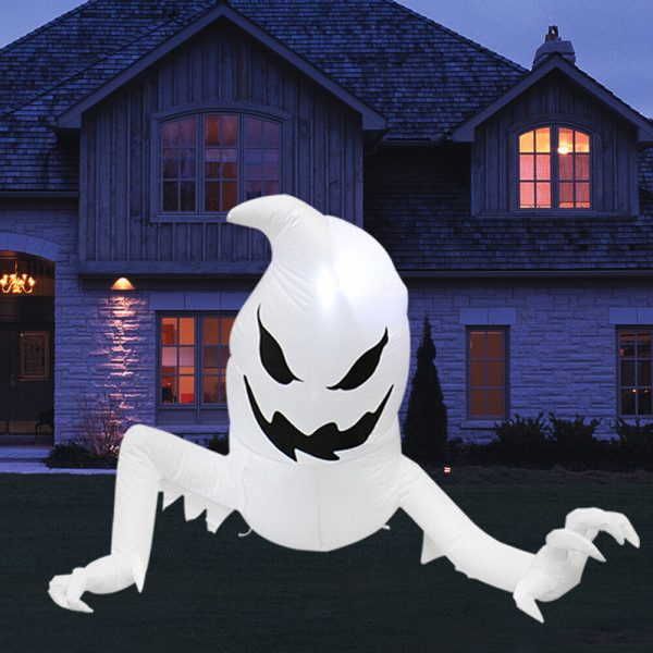 1.1m Scary Ground Crawler Ghost Halloween Inflatable - Image 4