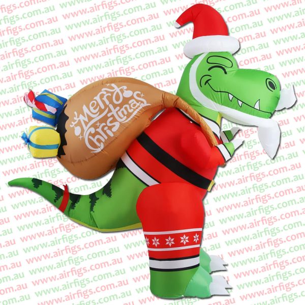 1.8m T-Rex Dinosaur Delivery Christmas Inflatable