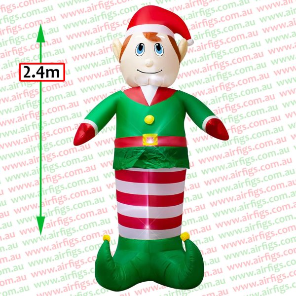 2.4m Christmas Elf Clown Inflatable - Image 2