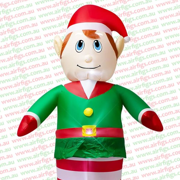 2.4m Christmas Elf Clown Inflatable - Image 3