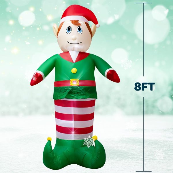 2.4m Christmas Elf Clown Inflatable - Image 7