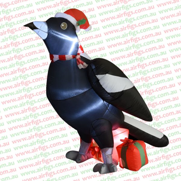 1.3m Magpie with Gifts Christmas Inflatable