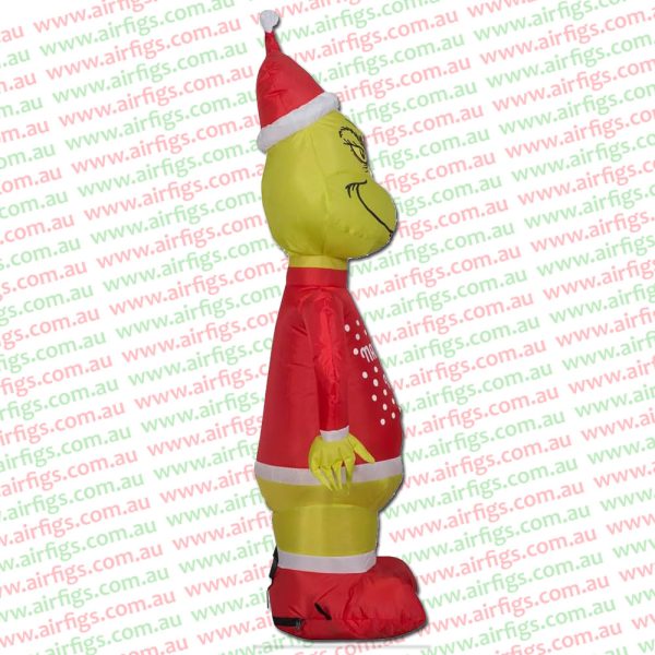 1.2m Grinch in Ugly Sweater Dr. Seuss Christmas Inflatable - Image 4