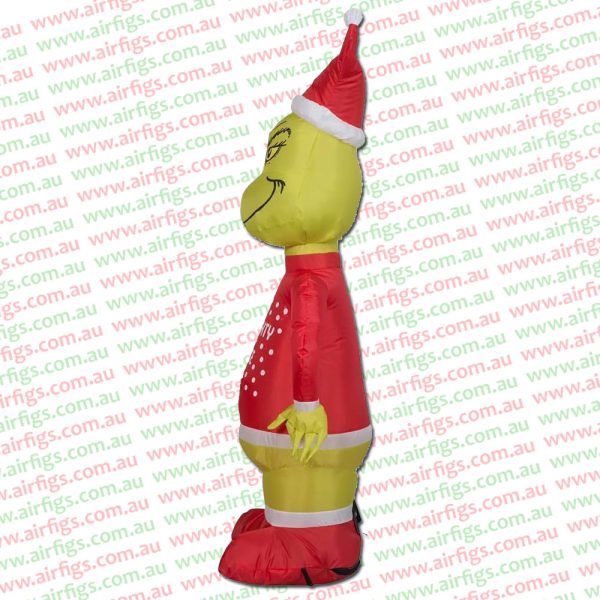 1.2m Grinch in Ugly Sweater Dr. Seuss Christmas Inflatable - Image 5