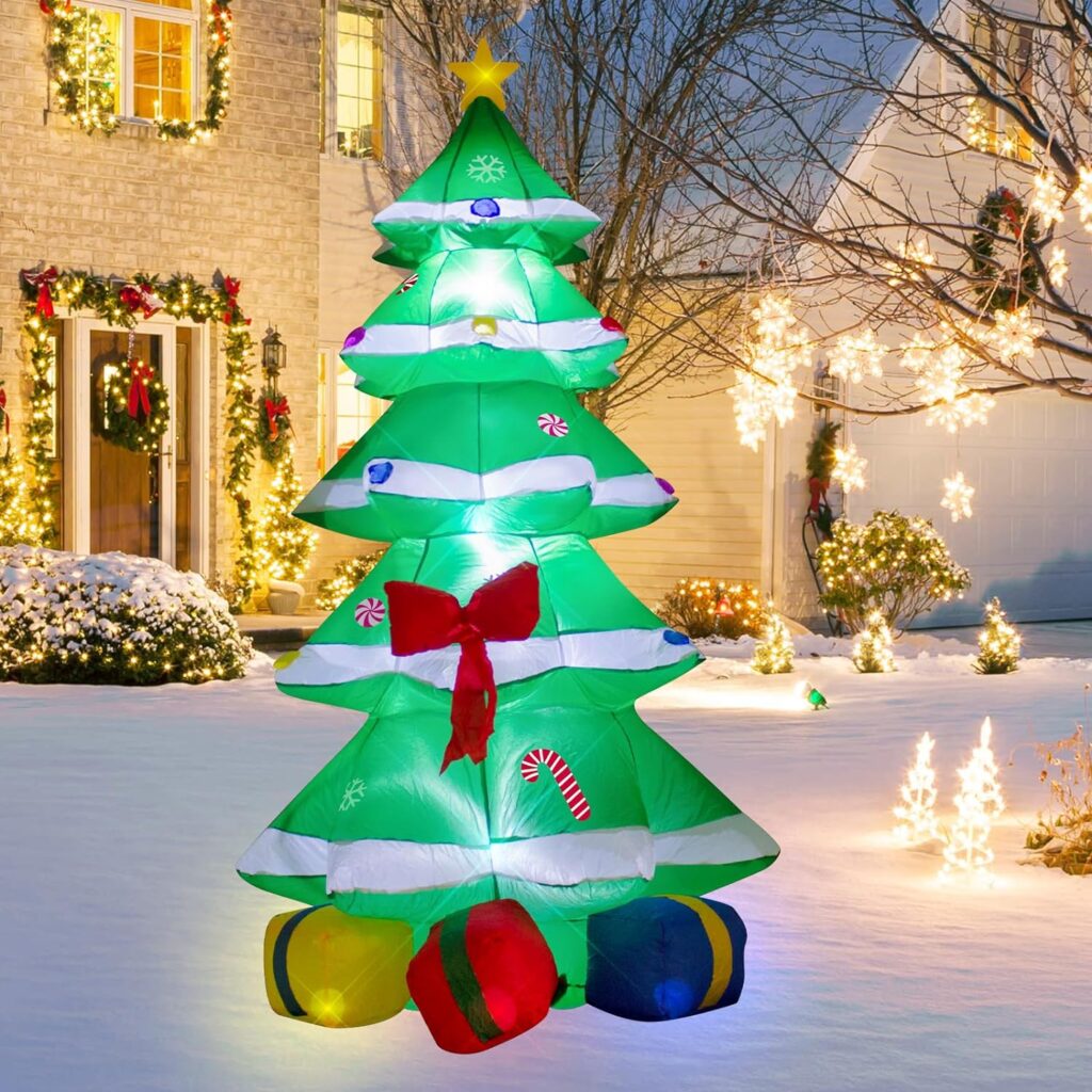 1.8m Christmas Tree with Ribbon Christmas Inflatable – Airfigs Inflatables