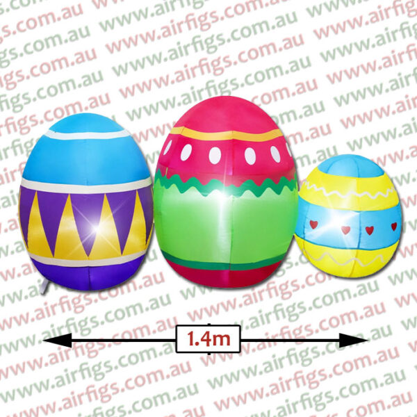 1.4m Triple Easter Egg Bundle Easter Inflatable - Image 9