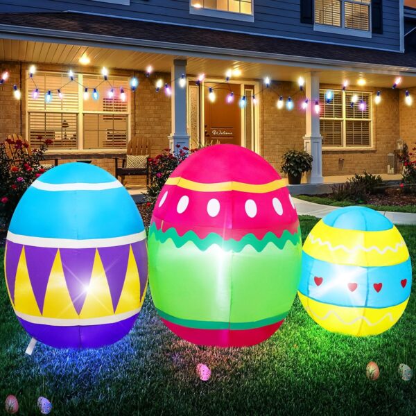 1.4m Triple Easter Egg Bundle Easter Inflatable - Image 8