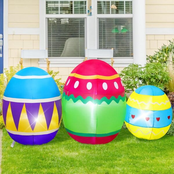 1.4m Triple Easter Egg Bundle Easter Inflatable - Image 3