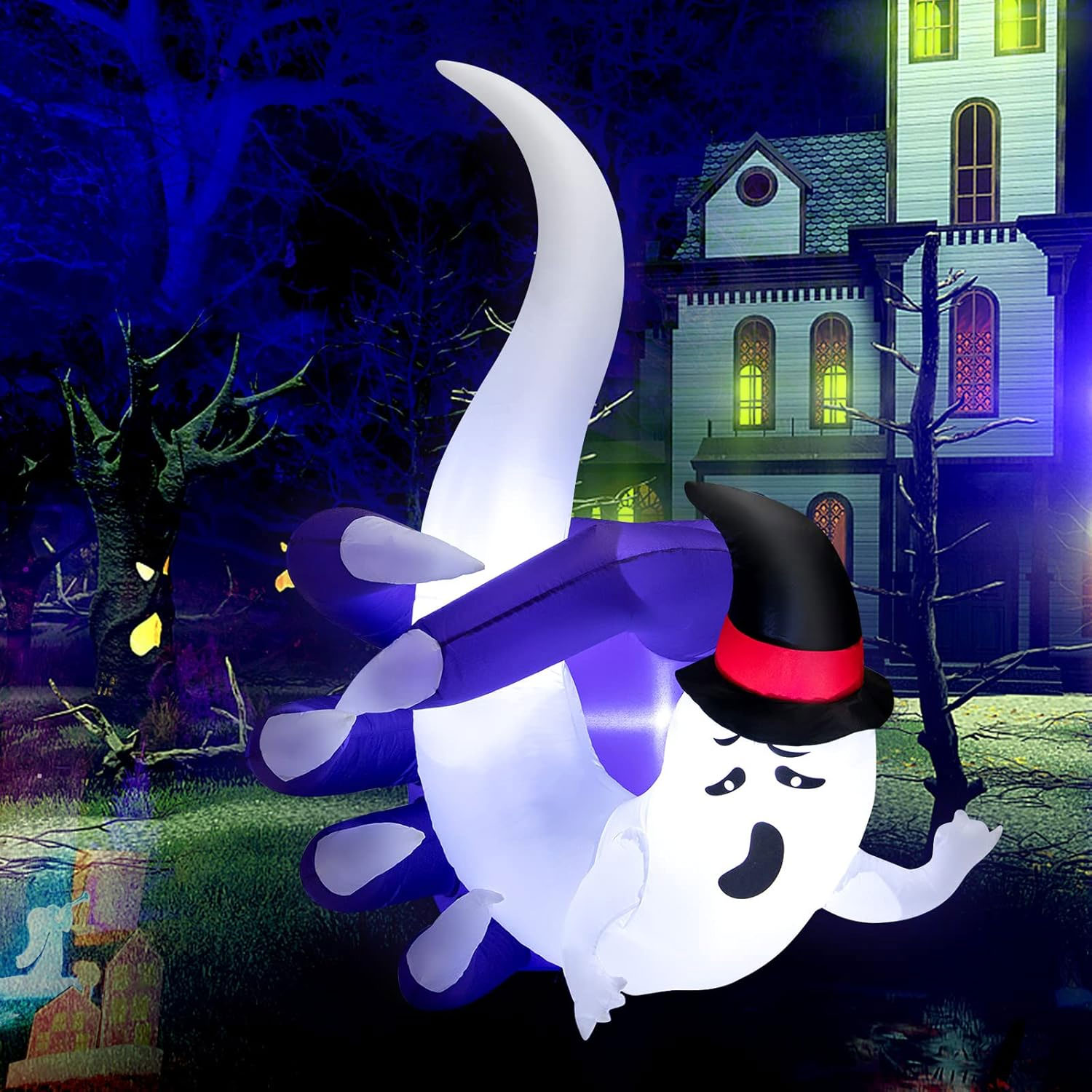 1.8m Ghost in Sharp Claw Halloween Inflatable - Image 4