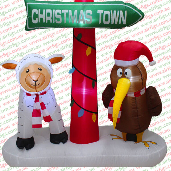 1.8m Christmas Town Sign Christmas Inflatable