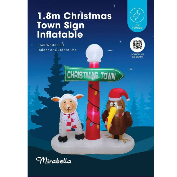 1.8m Christmas Town Sign Christmas Inflatable - Image 3