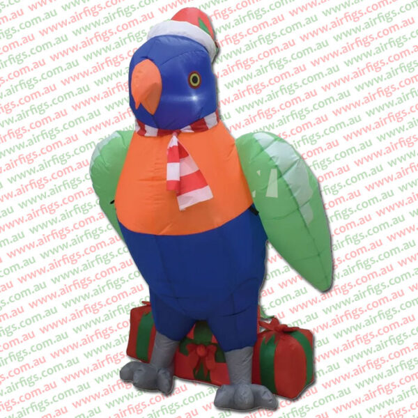 1.5m Rainbow Lorikeet Christmas Inflatable