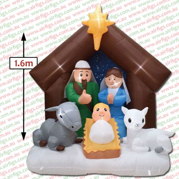 1.65m Nativity Scene Christmas Inflatable - Image 2