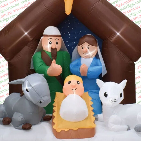 1.65m Nativity Scene Christmas Inflatable - Image 3