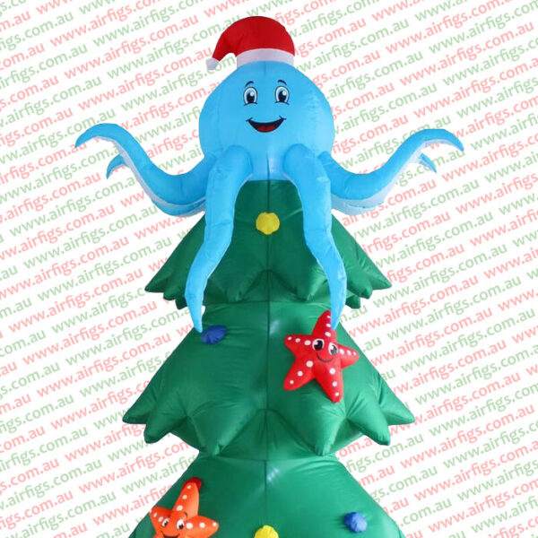 2.7m Octopus Christmas Tree Christmas Inflatable - Image 5