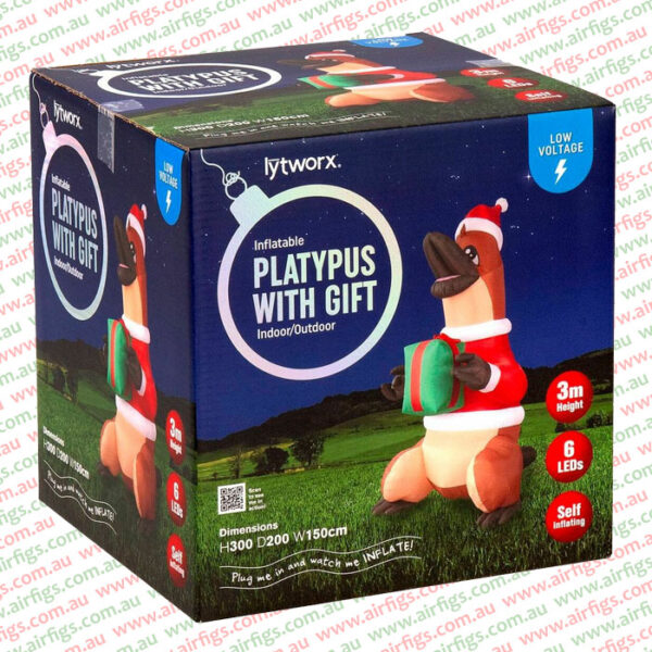 3m Platypus With Gift Christmas Inflatable