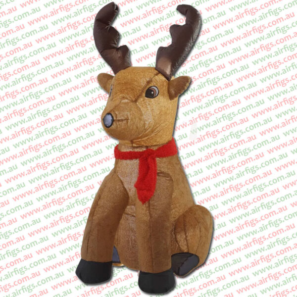 1.3m Plush Fabric Reindeer Christmas Inflatable