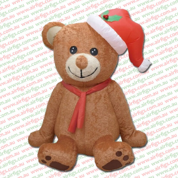 1.5m Sitting Furry Bear Christmas Inflatable