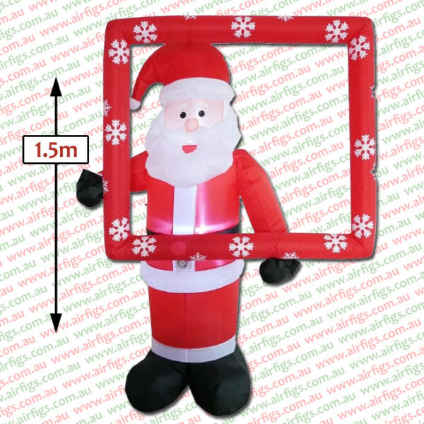 1.8m Santa with Photo Frame Christmas Inflatable - Image 2