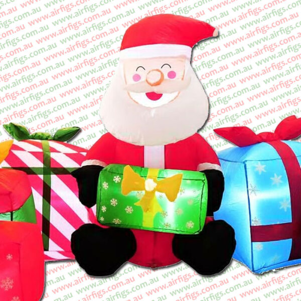 2.1m Santa with Gifts Christmas Inflatable - Image 3