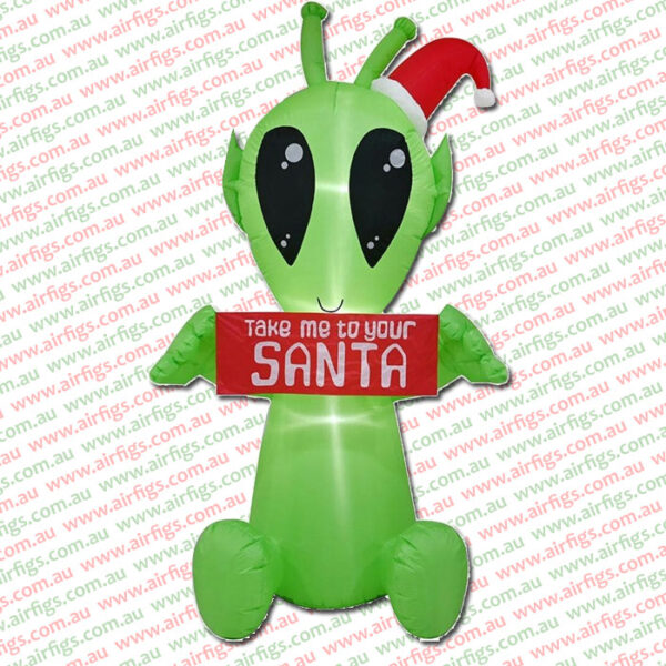 2.1m Take Me To Your Santa Alien Inflatable