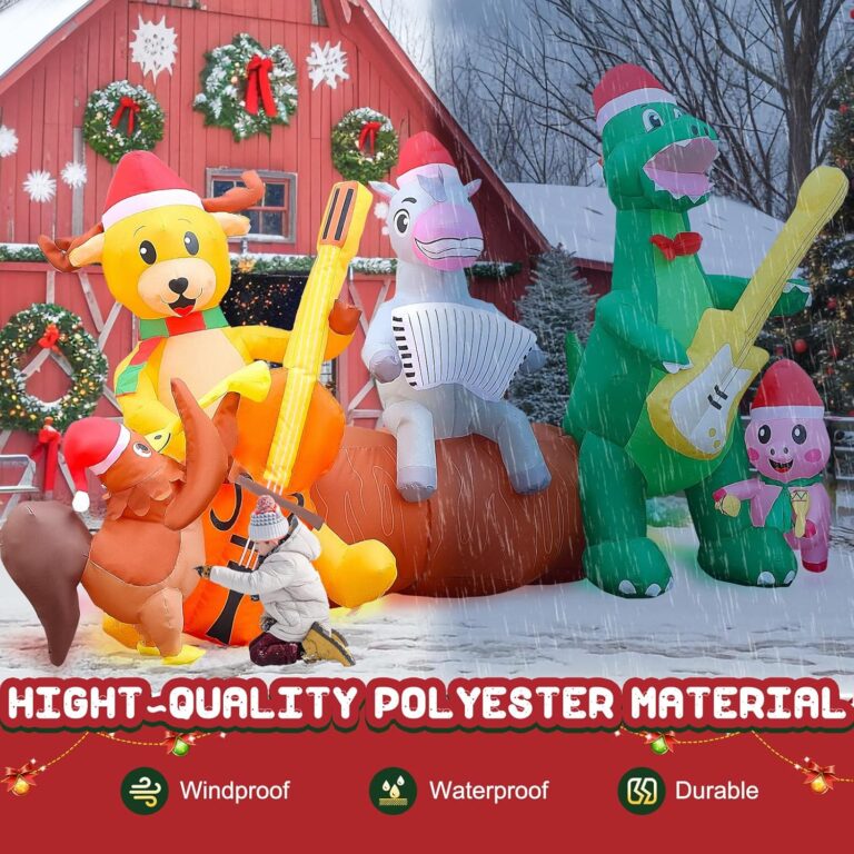 2.7m Farm Animal Country Band Christmas Inflatable – Airfigs Inflatables