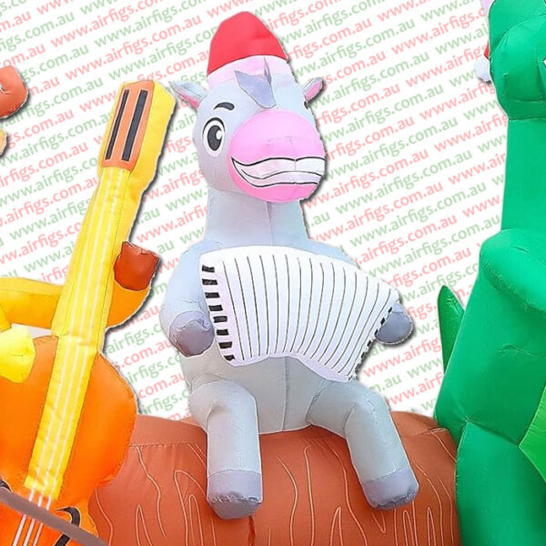 2.7m Farm Animal Country Band Christmas Inflatable - Image 5